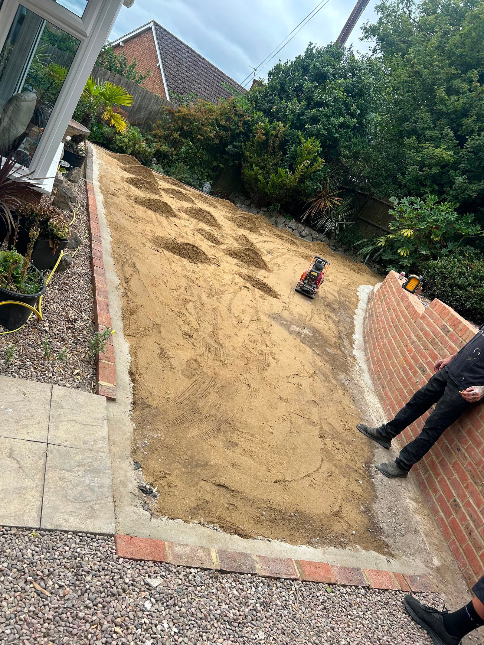 Artificial lawn — base